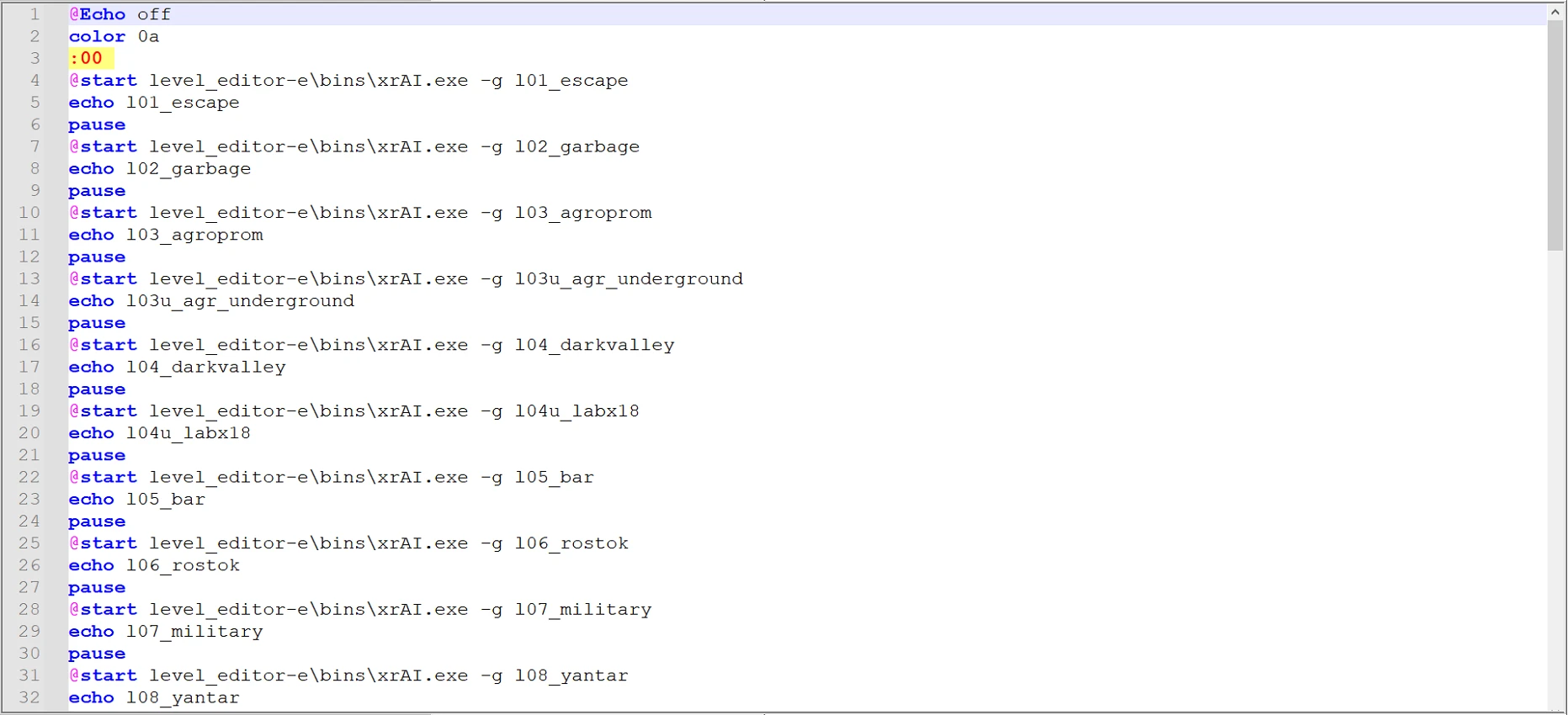 Упрощение компиляции глобального графа в S.T.A.L.K.E.R: Shadow of Chernobyl