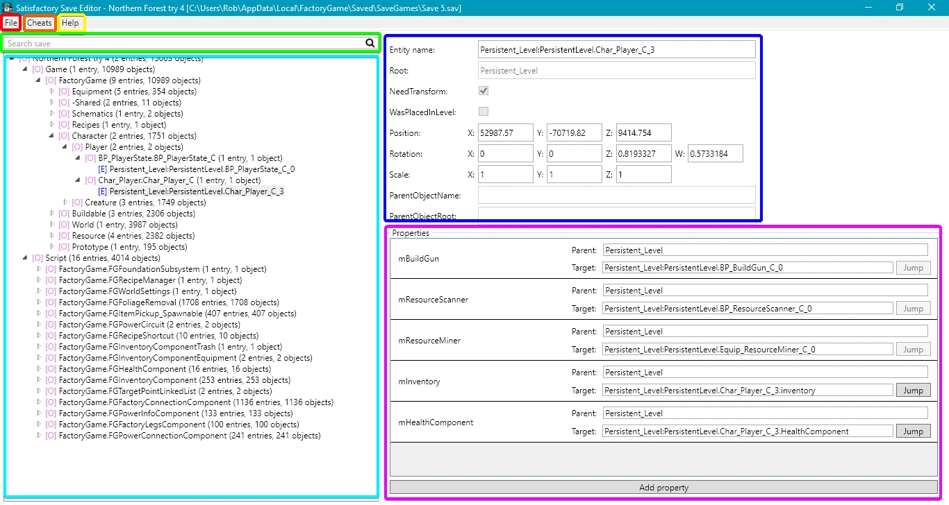 Satisfactory: Редактор Сохранений / Save Editor [0.9.3]
