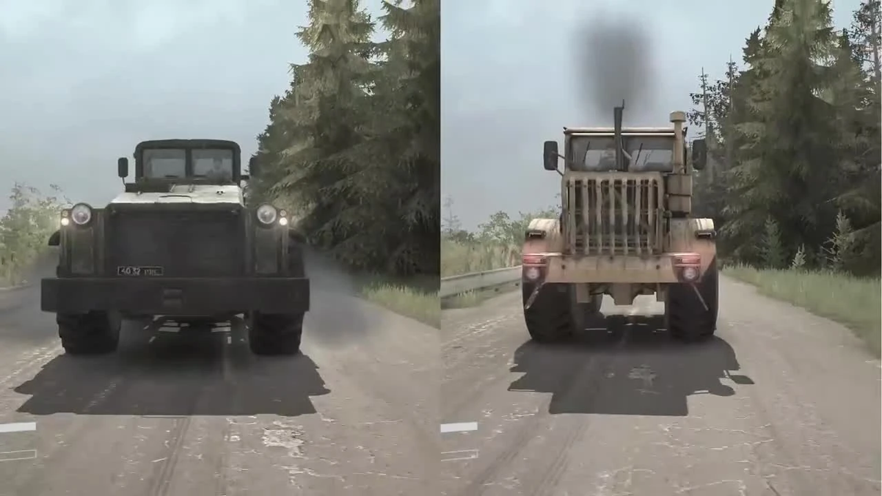 Spintires: MudRunner - Титаны D-Класса D-535 vs K-700