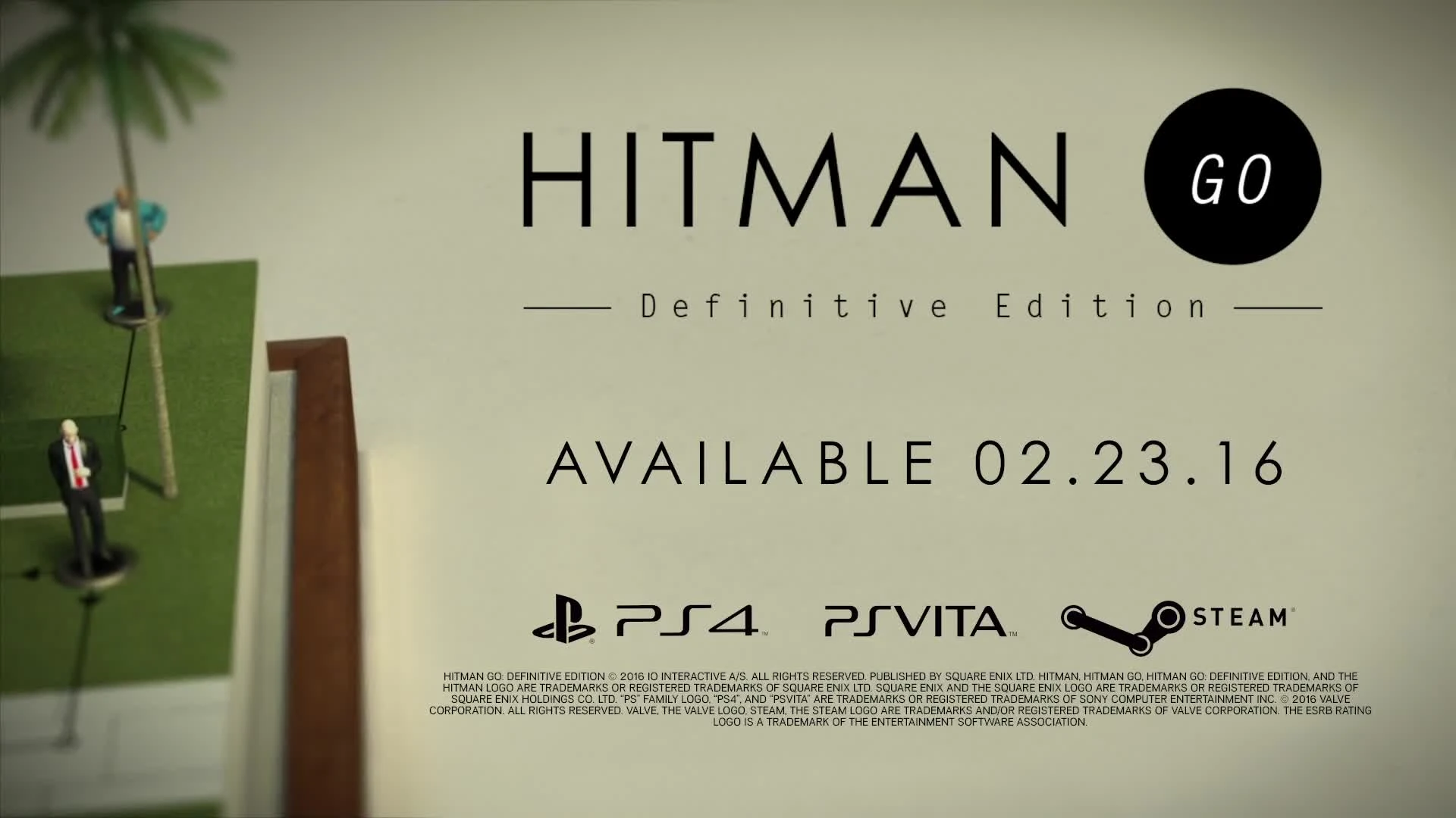 Hitman GO "Релиз на PS4 и в Steam 23.02.16"