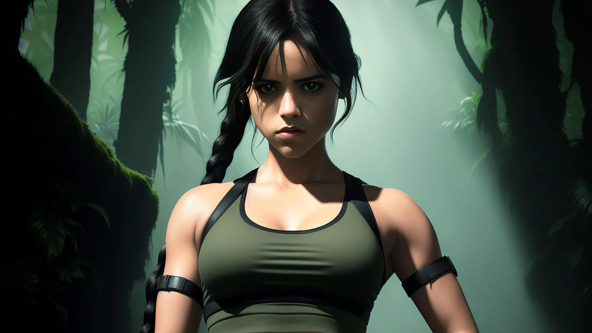 Геймдизайнер превратил главную звезду сериала "Уэнздей" в обаятельную Лару Крофт