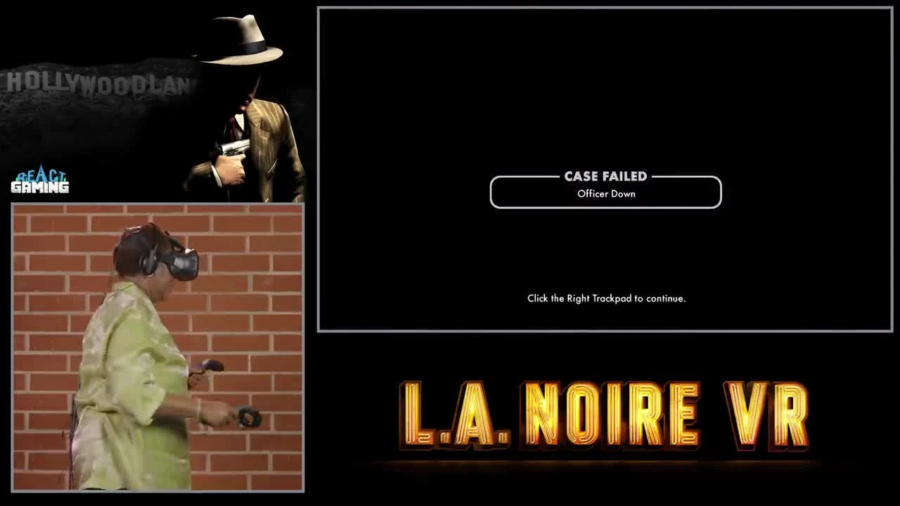 Олдфаги играют в L.A. NOIRE VR (React: Gaming)