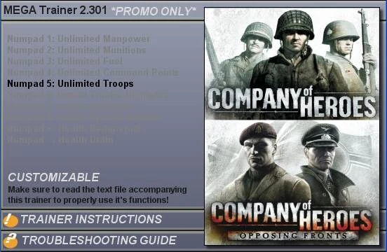 Company of Heroes:  Opposing Fronts: (Бесконечно войск)  [2.301]