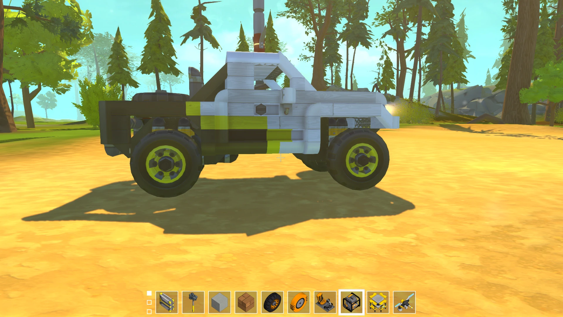 Scrap Mechanic "Джип с классной подвеской"