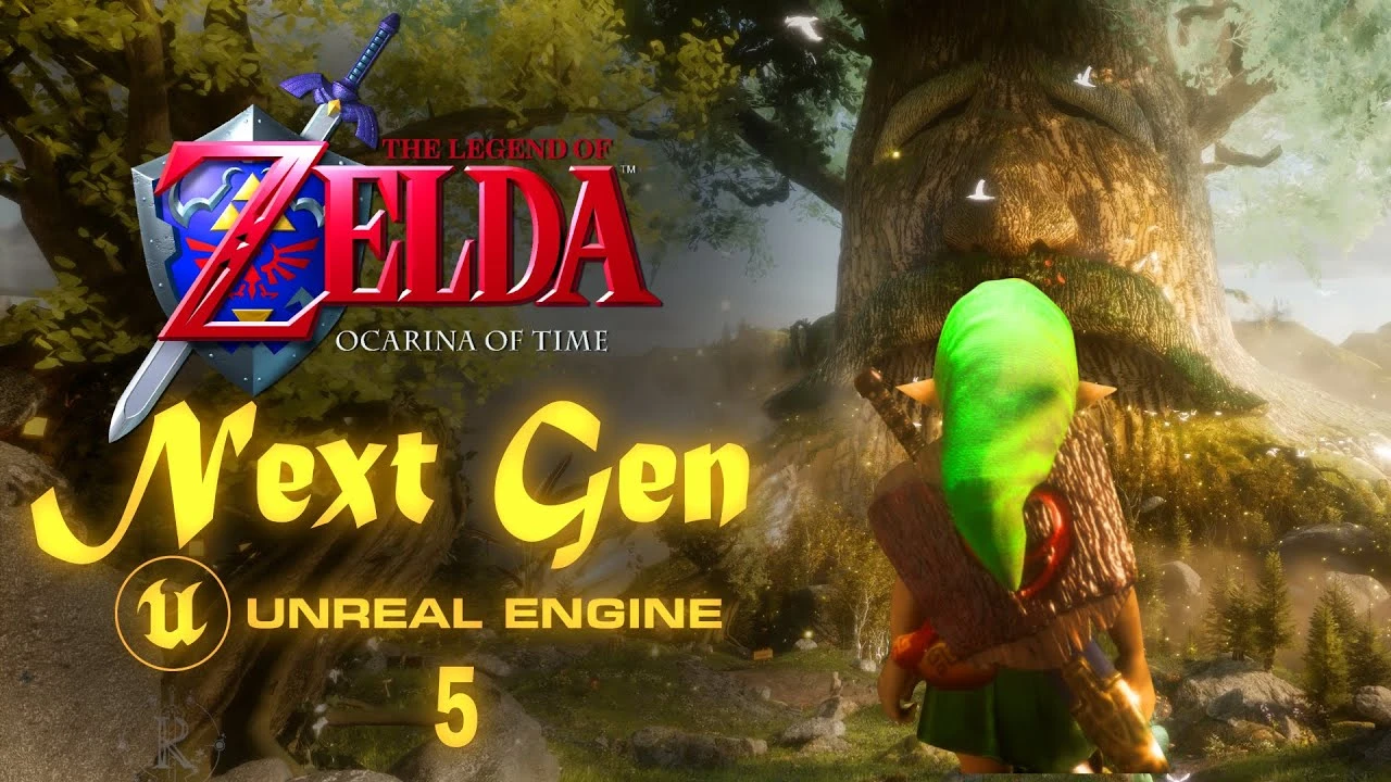 Вот еще один фанатский ремейк Zelda Ocarina of Time на Unreal Engine 5