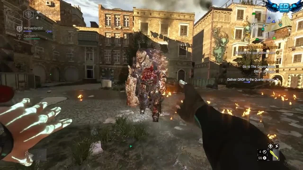 Dying Light "Совместное прохождение ночного режима с элементами золотого оружия"