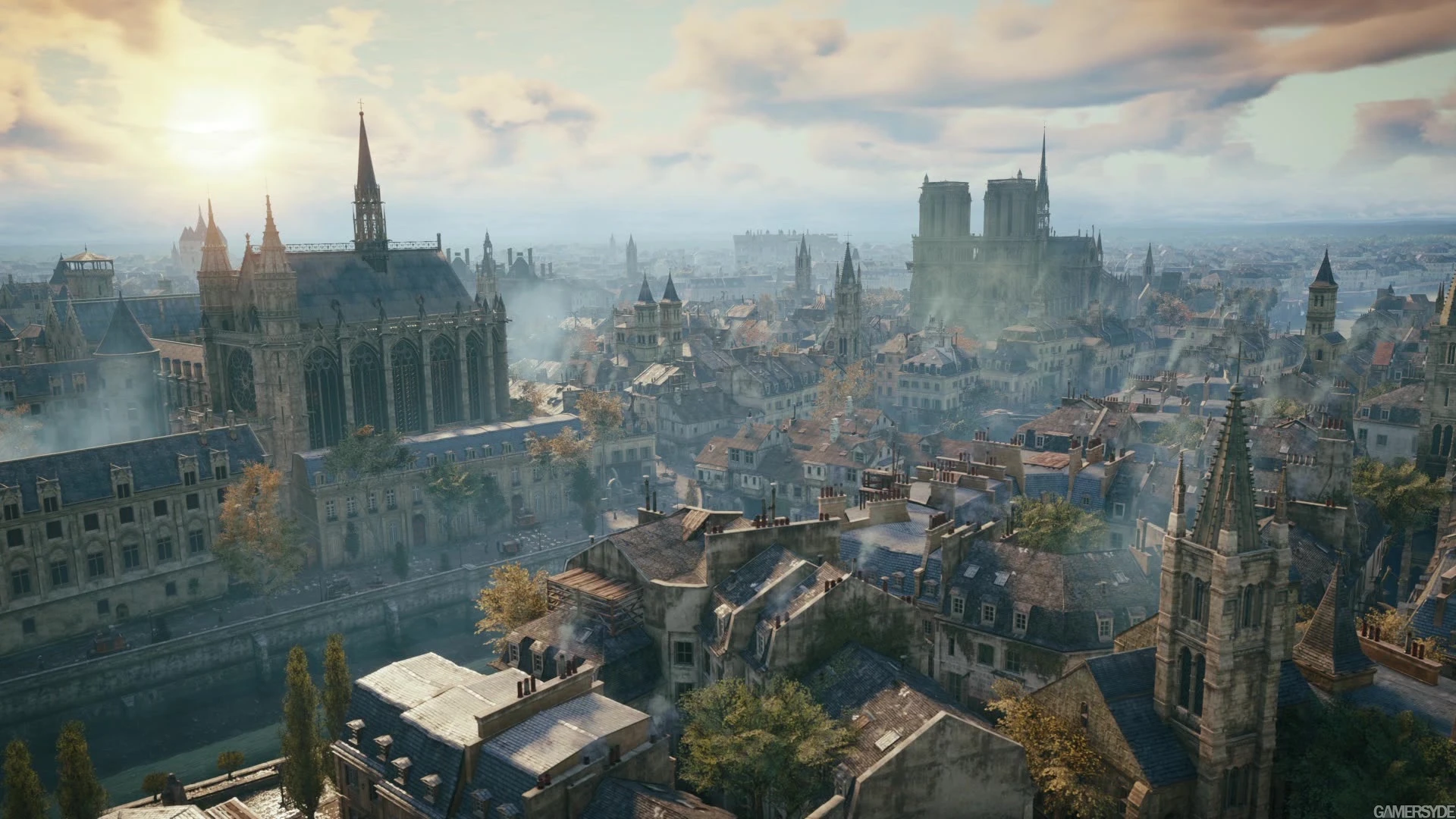 Сравнение современного Парижа с его копией в Assassin's Creed: Unity