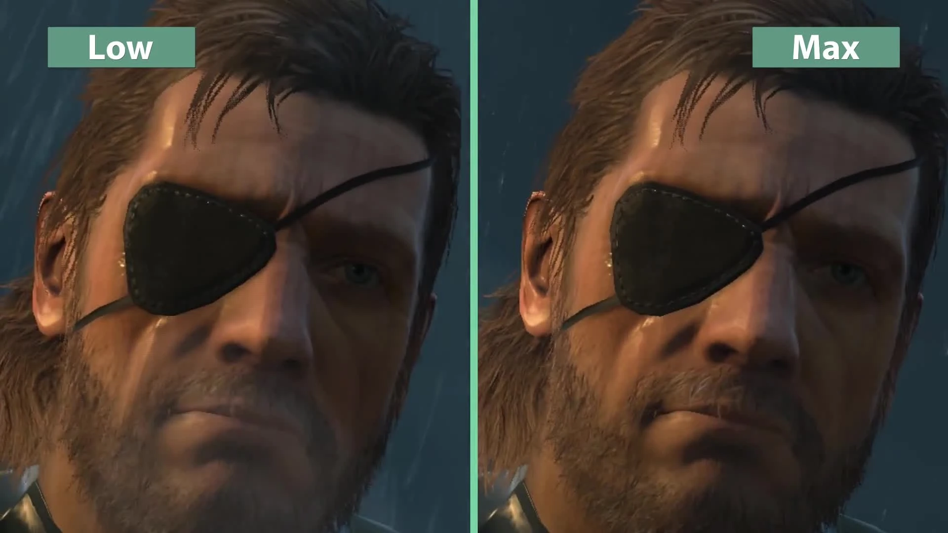 MGS 5: Ground Zeroes"Новое детальное сравнение на PC - Low vs. Max"