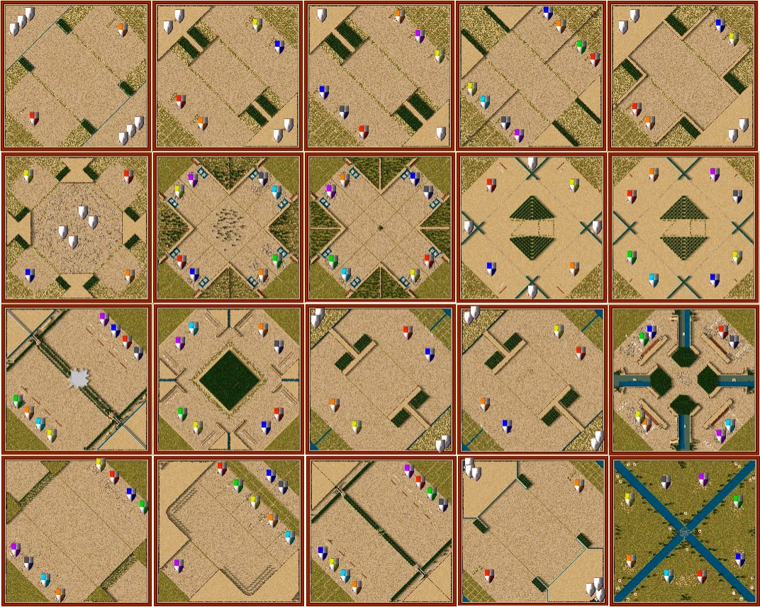 Stronghold Crusader "40 балансных карт для многопользовательской игры" {Ananas}