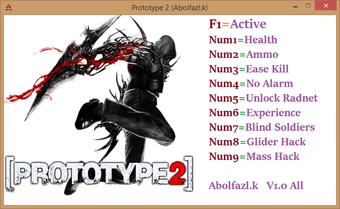 Prototype 2: Трейнер/Trainer (+9) [1.0] {Abolfazl.k}