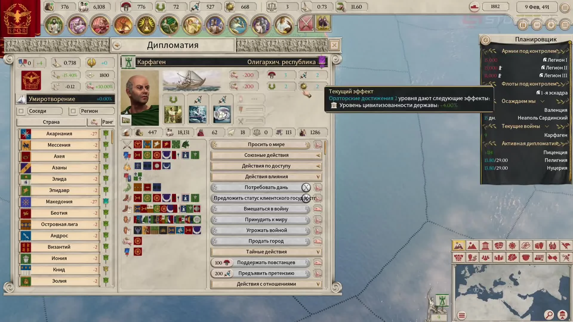 Обзор игры Imperator: Rome