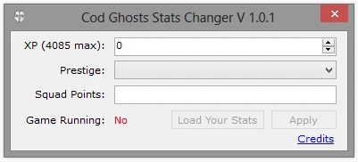 Call of Duty: Ghosts "Stats Changer v1.0.1"