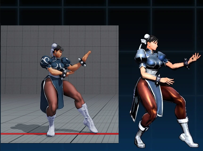 "Chun-Li Black-Grey SF5"