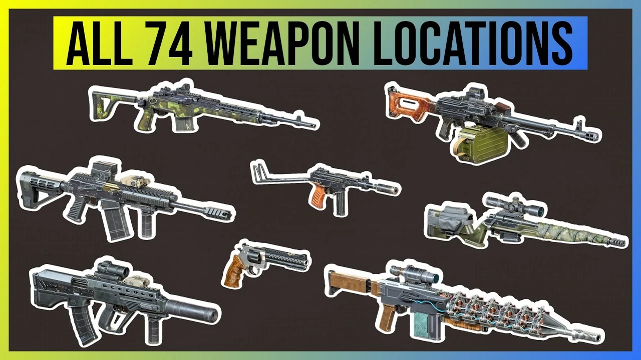 Все 74 оружия в S.T.A.L.K.E.R. 2: полное руководство с местоположениями всех пушек