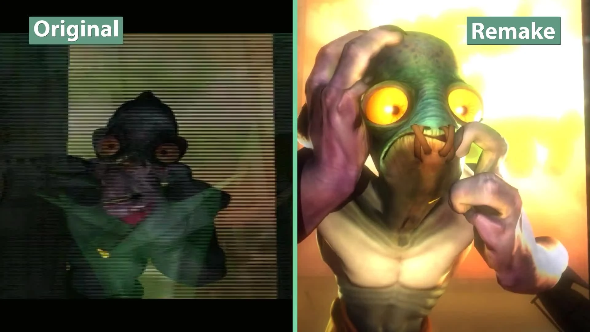 Oddworld "Сравнение версий Original vs Remake"