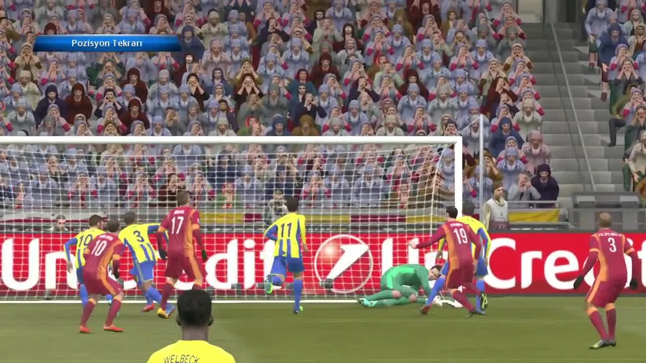 Лига Чемпионов в PES 2015 - матч Arsenal - Galatasaray