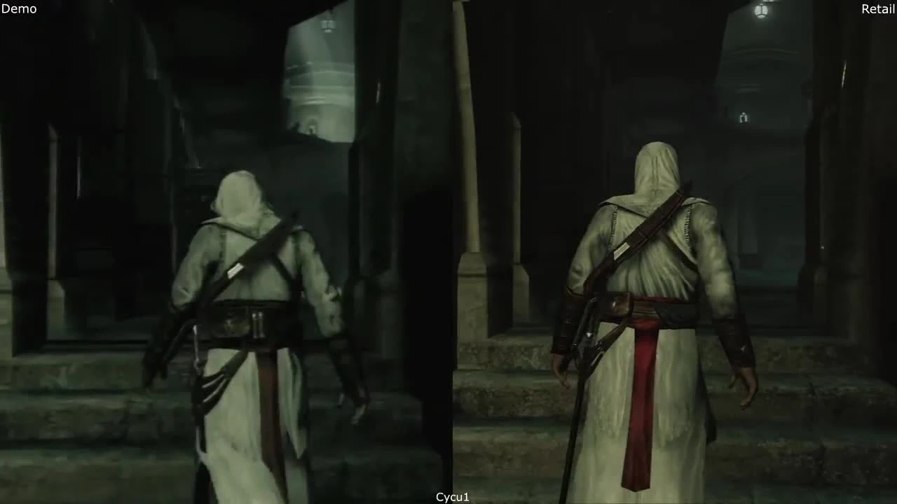 Сравнение графики - Assassin's Creed E3 2007 Demo vs Retail PS3