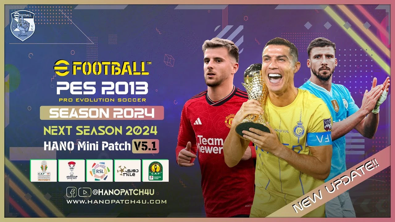 PES 2013 "eFootball HANO Patch Сезон 2024-2025" [5.1]
