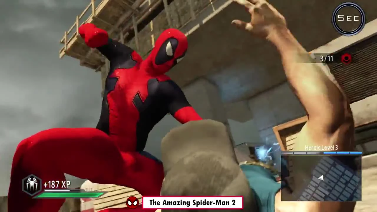 Эволюция костюма DEADPOOL в играх про человека паука