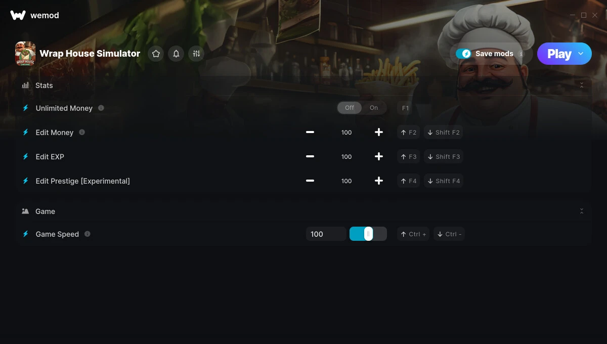 Wrap House Simulator "Трейнер +5 от WeMod: Деньги, опыт, скорость и пр"