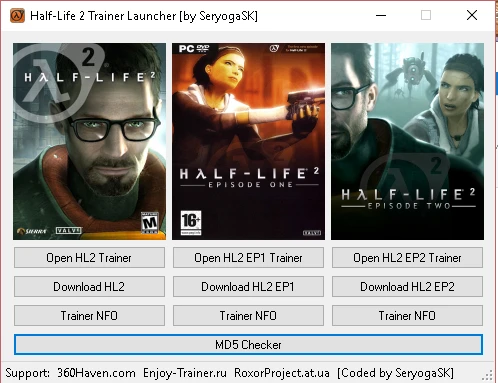 Half-Life 2 Trilogy: Трейнер/Trainer (+6) [HL2 / Ep1 / Ep2] {SeryogaSK}