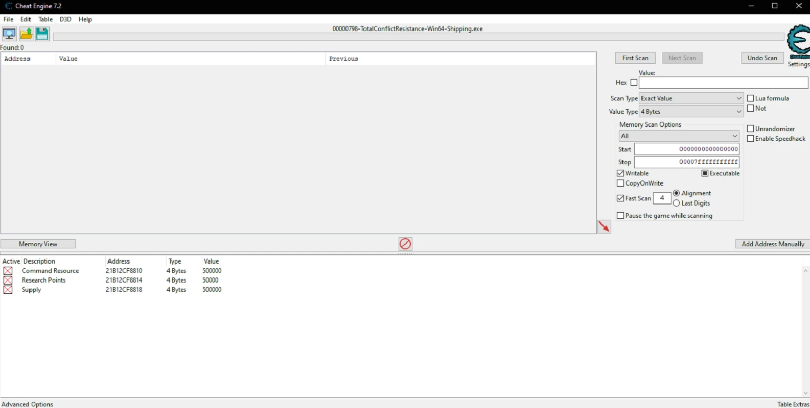 Total Conflict: Resistance "Таблица для Cheat Engine" [UPD: 03.05.2023] {nerfoo441}
