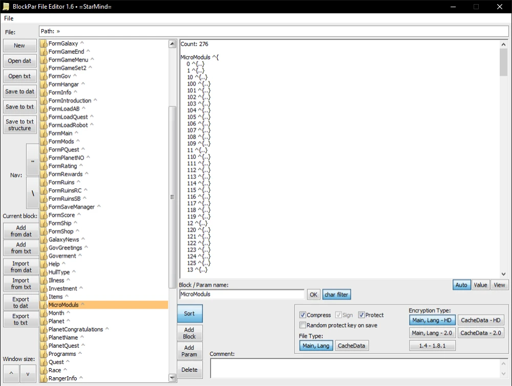 Space Rangers HD: A War Apart "Редактор dat-файлов"