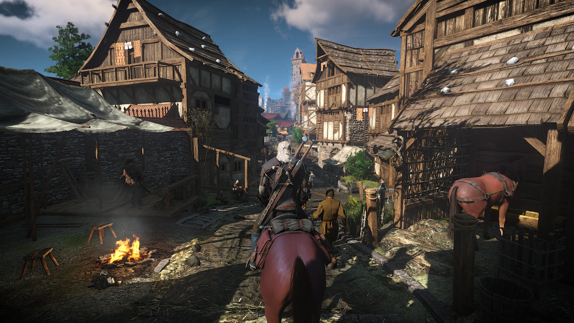Авторы игры "Ведьмак 3" показали уличную атмосферу Новиграда