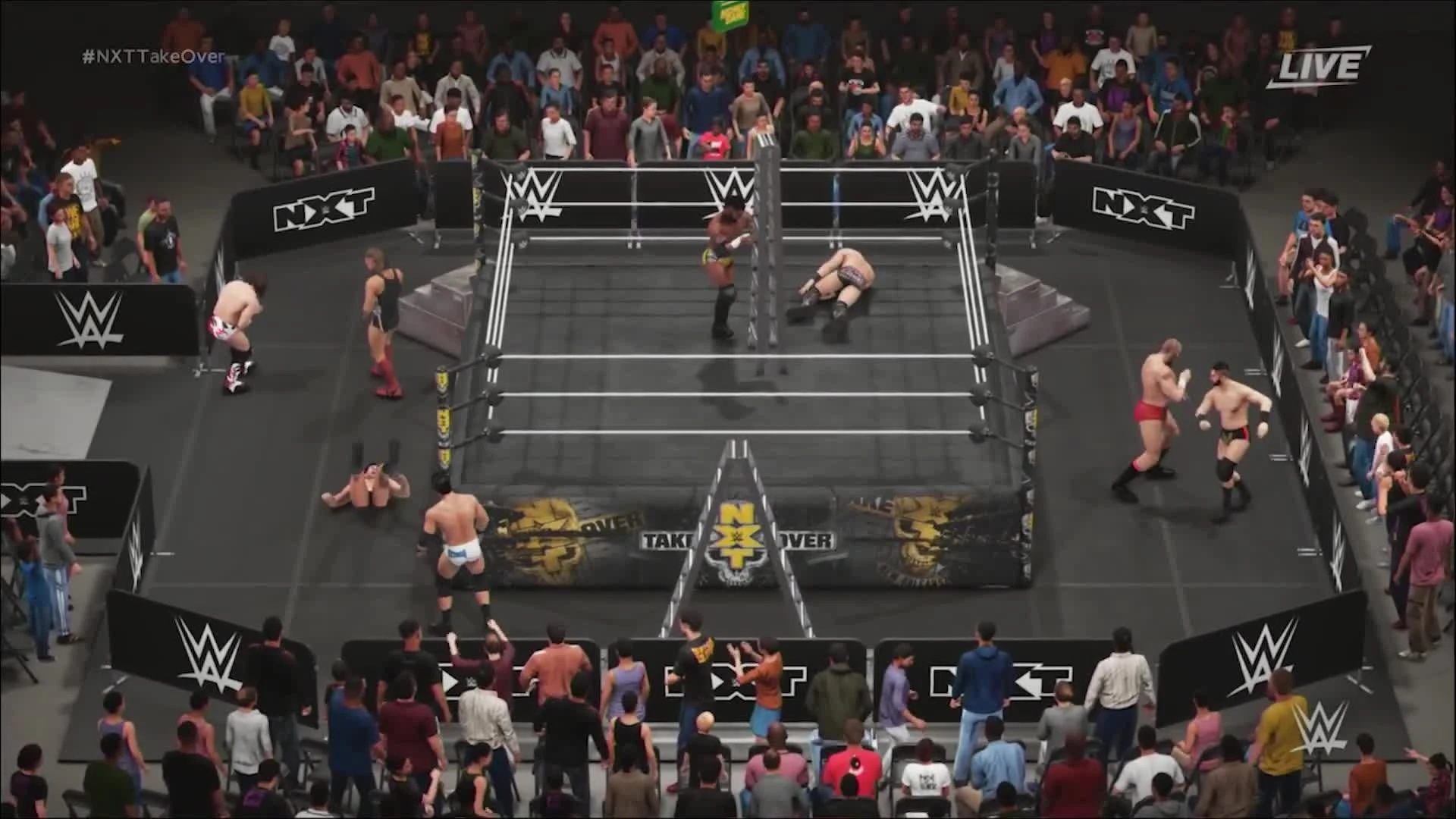 WWE 2K19 - 8 Man Ladder Match Геймплей