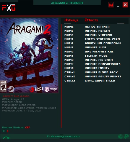 Aragami 2: Трейнер/Trainer (+13) [1.0] {FutureX}