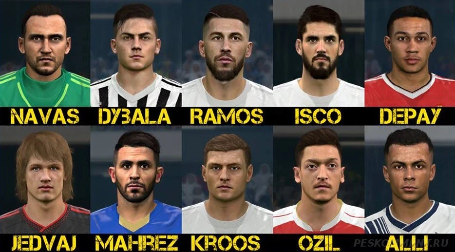 Pro Evolution Soccer 2016 "Facepack vol.7 PES 2016 от Sameh Momen"