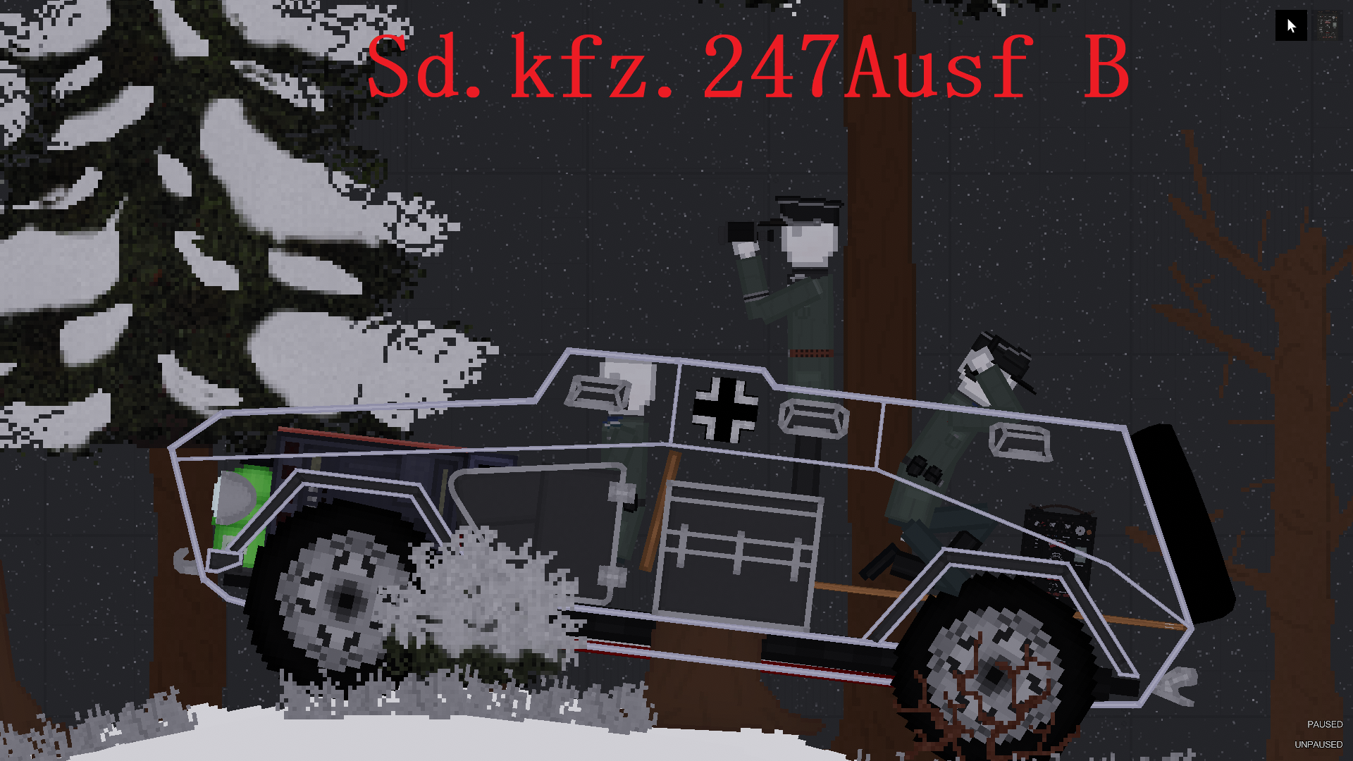 People Playground "Немецкий штабный бронеавтомобиль sd kfz 247 ausf b" [1.27.5]