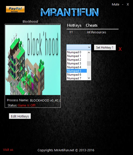 Block'hood: Трейнер/Trainer (+1: Ресурсы / Resourses) [0.6.21] {MrAntiFun}