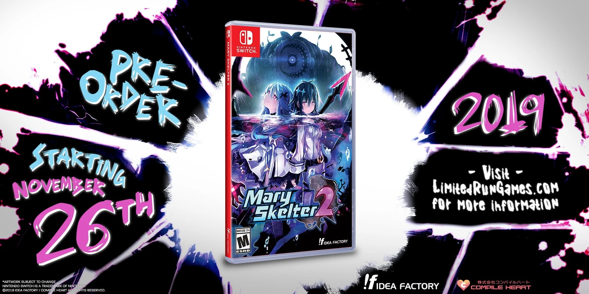 Физическое издание ролевого dungeon crawler Mary Skelter 2 для Nintendo Switch обзавелось окном релиза