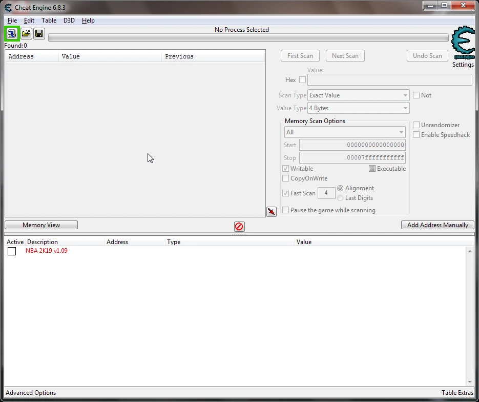 NBA 2K19: Таблица для Cheat Engine [v1.09] {knoxville131}