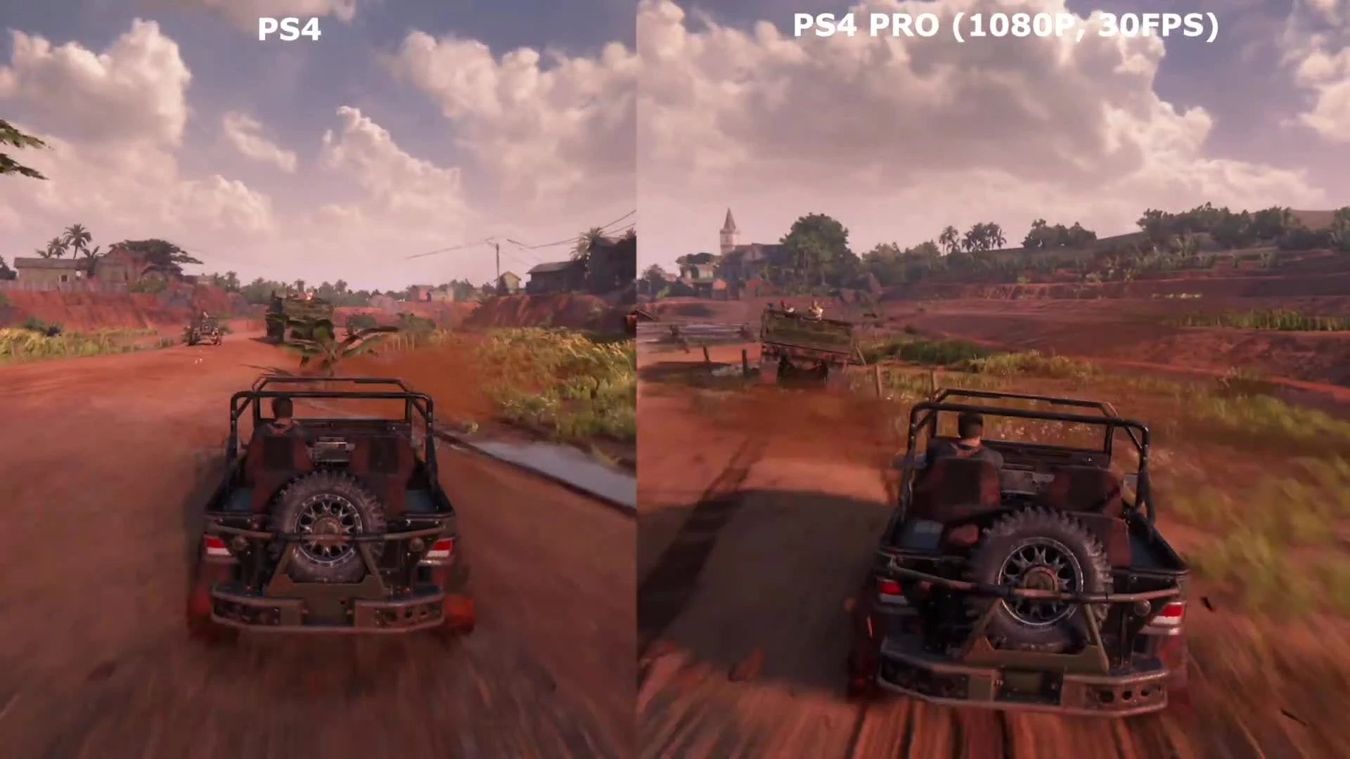 Uncharted 4 "Сравнение версий PS4 vs PS4 Pro 4K vs PS4 Pro 1080p"