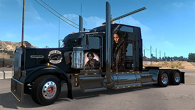 American Truck Simulator "Скин в Стиле Frontier для W900 SCS ATS 1.37.x и Выше"