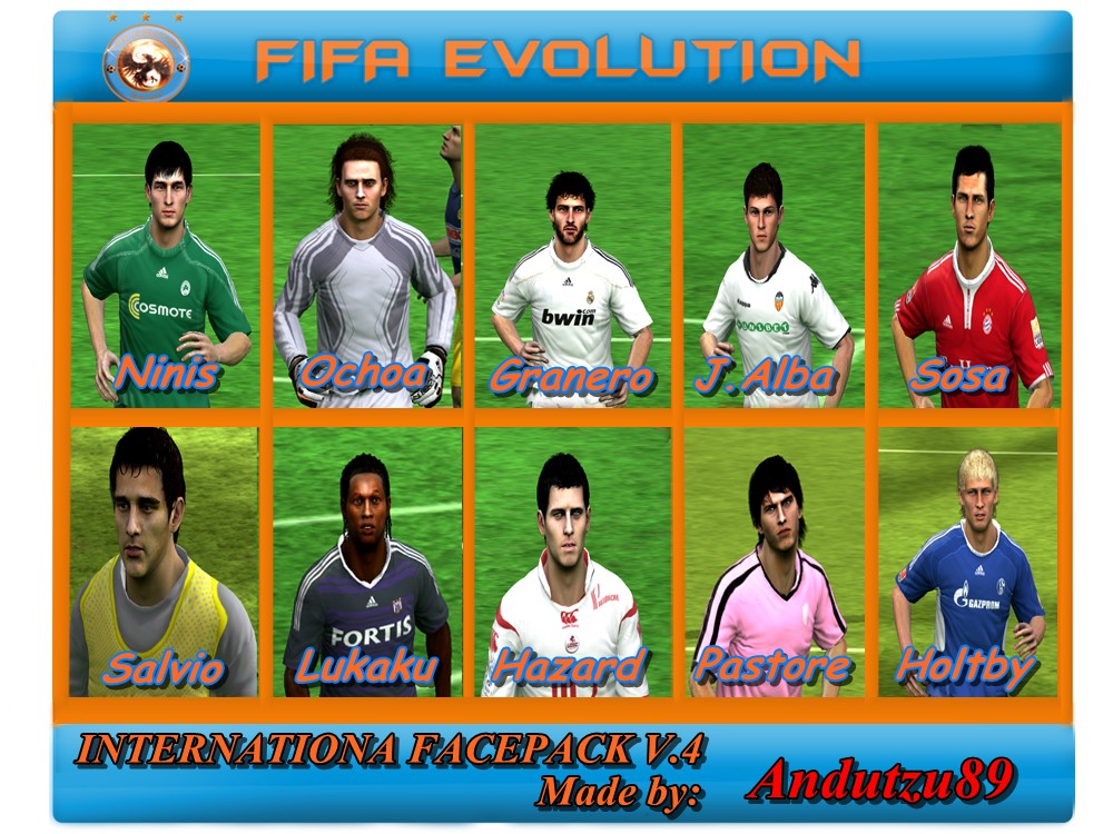 Скачать FIFA 10 "International facepack v.4 by andutzu89" - Геймплей