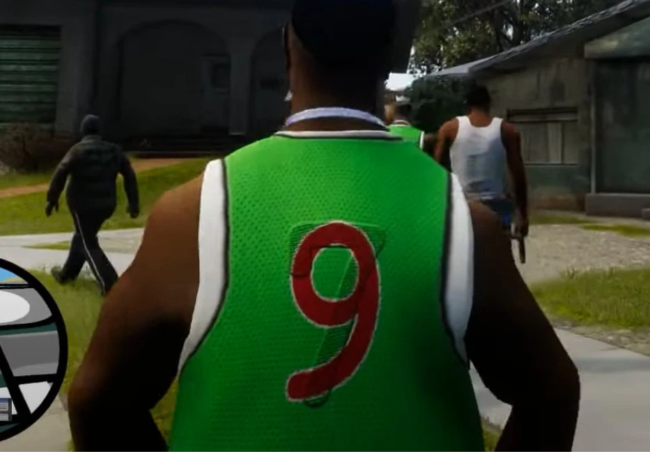 Grand Theft Auto: The Trilogy (SA) "Исправленная майка для одного из членов банды"