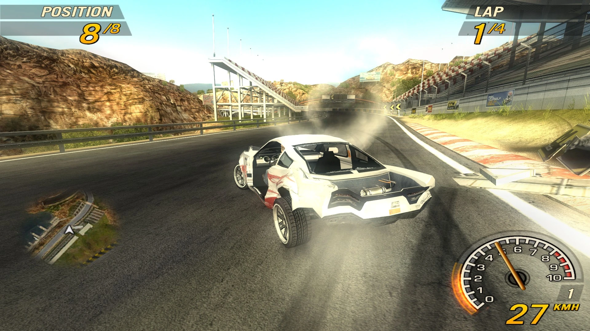 FlatOut 2 "Детализированная миникарта"