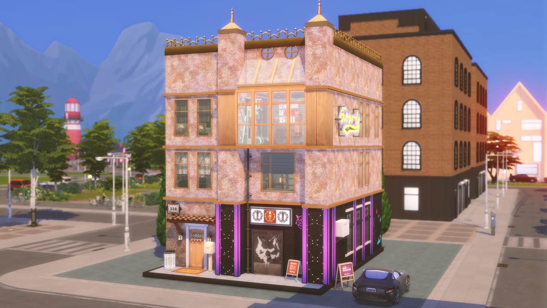 The Sims 4 "Жилой дом и тату салон"