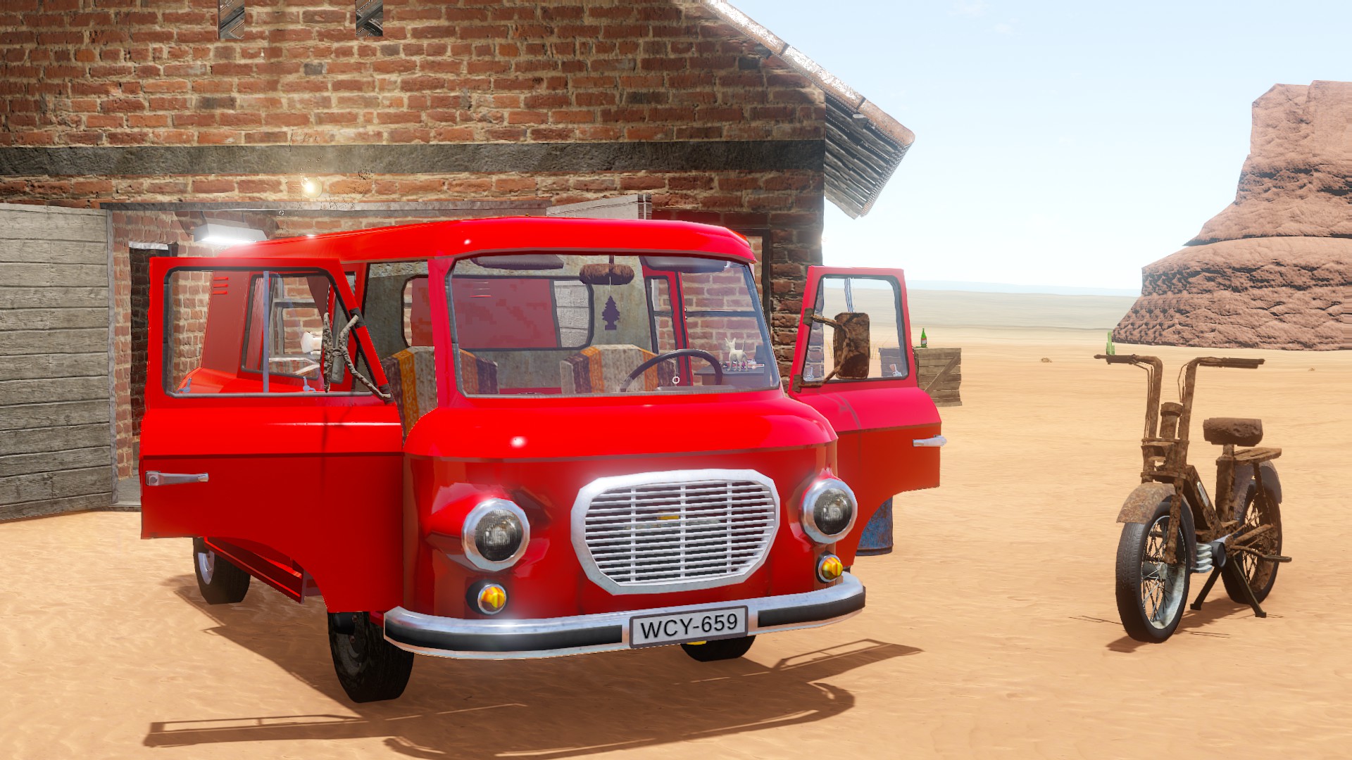 The Long Drive "Сохранение - Готовое сохранение с бусиком и велосипедом"