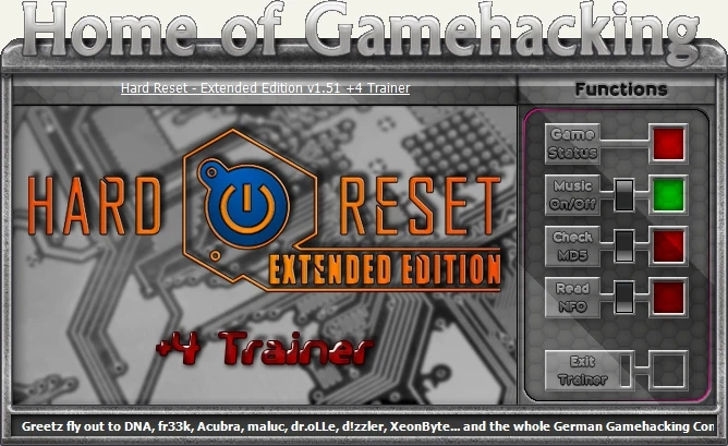 Hard Reset - Extended Edition: Трейнер/Trainer (+4) [1.51] {sILeNt heLLsCrEAm/HoG}