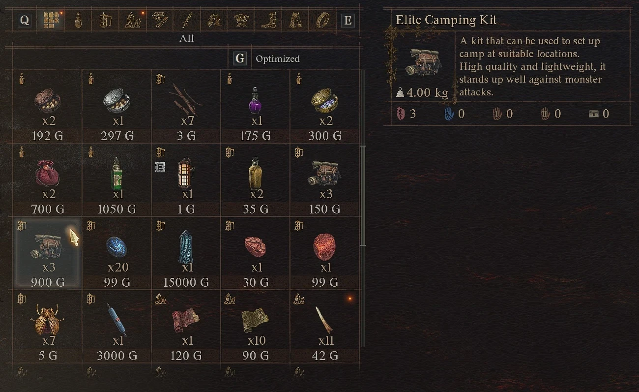 Dragon's Dogma 2 "Giga Item Configuration - мод на настройку веса, цены и других параметров предмета"