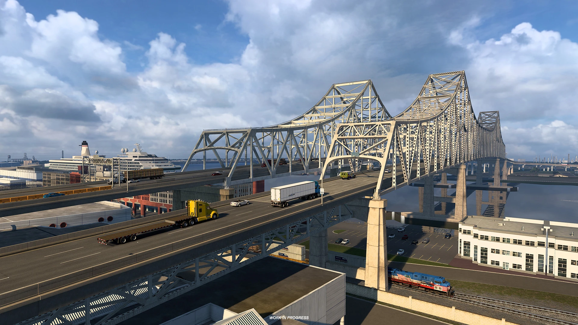 Новые скриншоты из будущего DLC Луизиана для American Truck Simulator - мосты