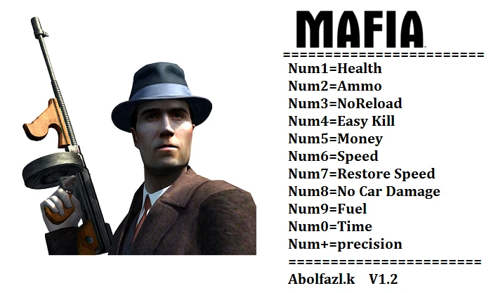 Mafia: The City of Lost Heaven: Трейнер/Trainer (+11) [1.2] {Abolfazl.k}