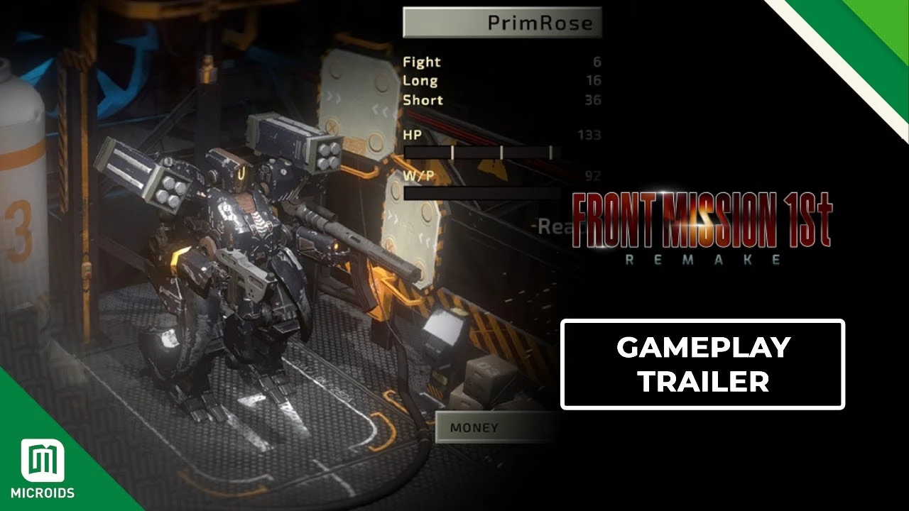 Новый геймплейный трейлер ремейка Front Mission 1st