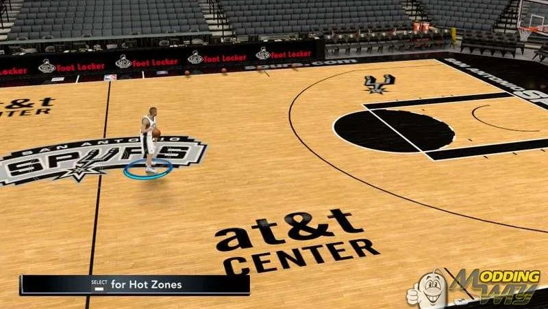 NBA 2K12 " Spurs Realistic Floor "