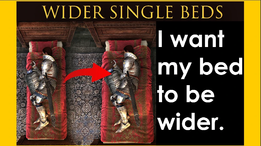 The Elder Scrolls 4: Oblivion Remastered "Увеличение пространства на кровати"[v1.2]