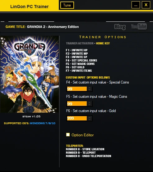 Grandia II Anniversary Edition: Трейнер/Trainer (+10) [1.05] {LinGon}